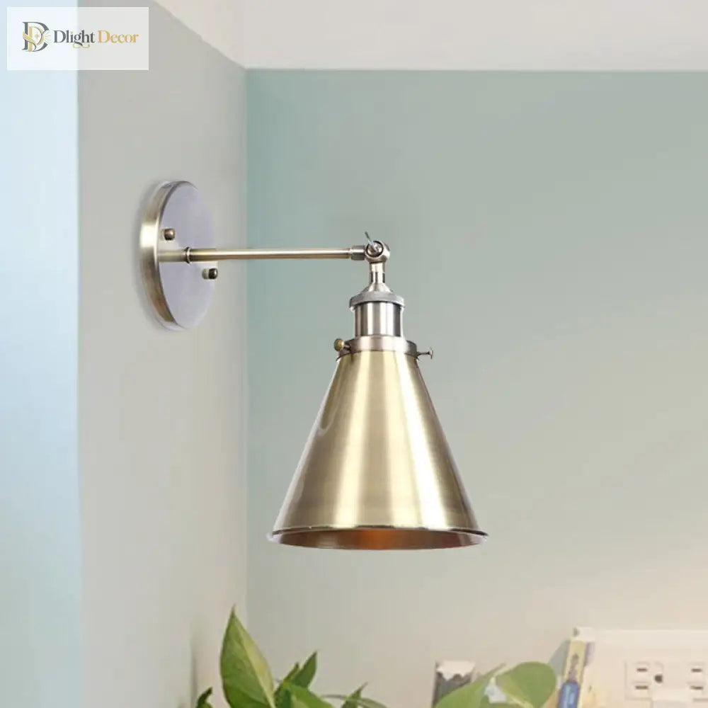 Captivate Your Living Room With Industrial Flair: The Conical Wall Mount Light Wall Light