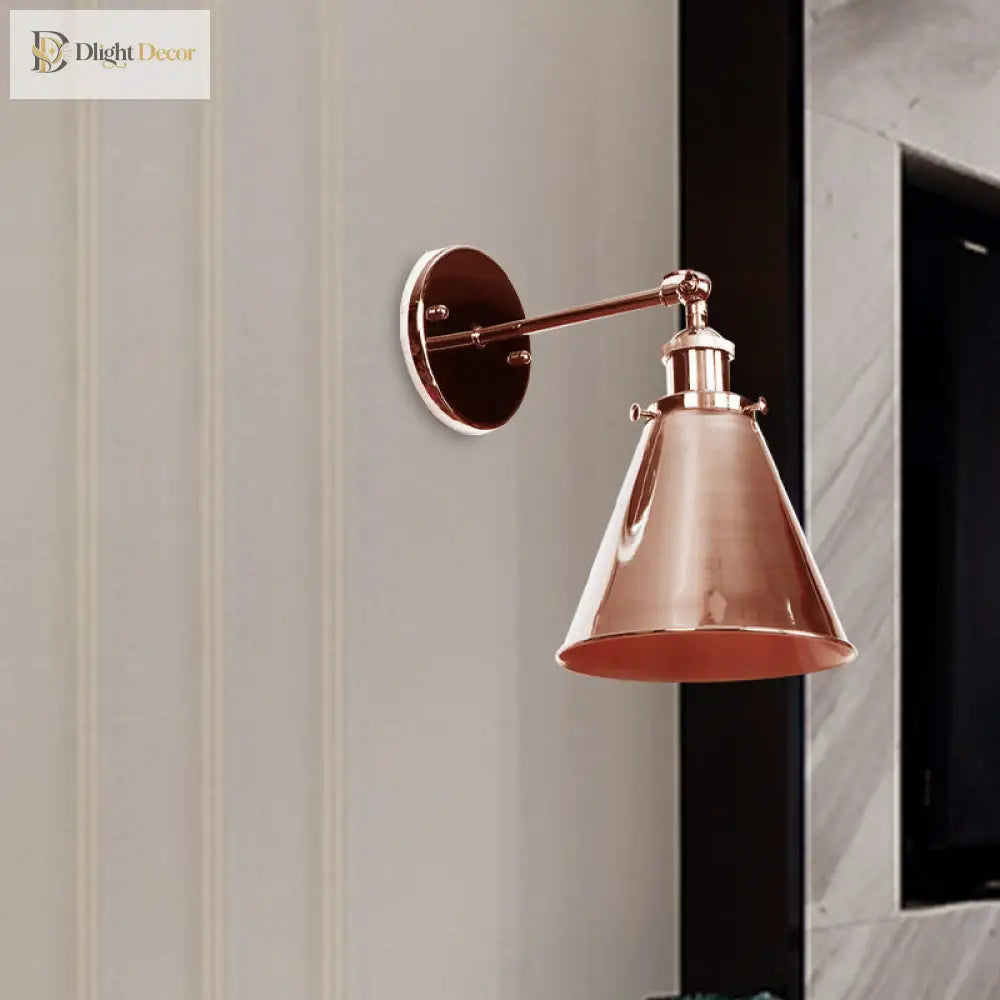 Captivate Your Living Room With Industrial Flair: The Conical Wall Mount Light Wall Light