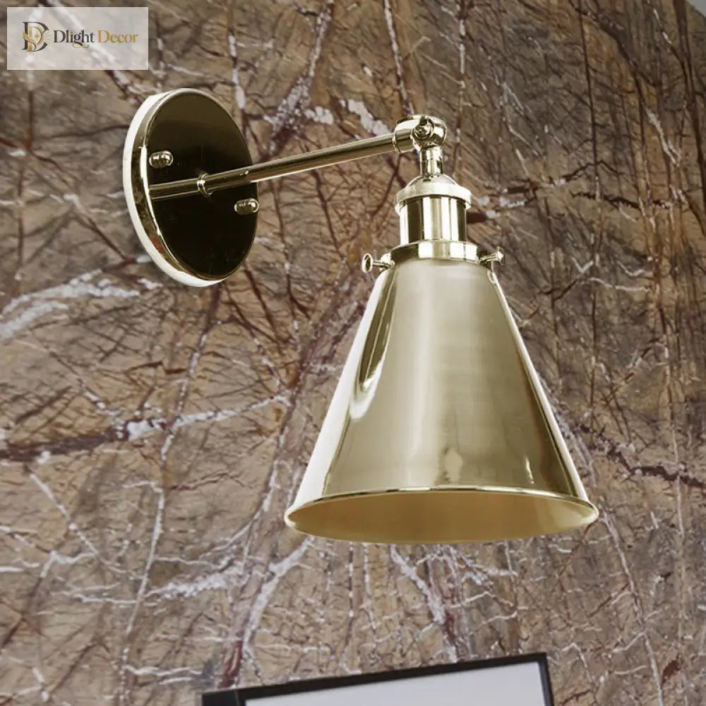 Captivate Your Living Room With Industrial Flair: The Conical Wall Mount Light Wall Light