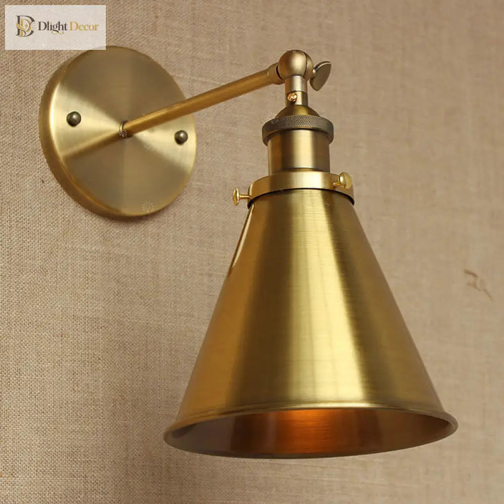 Captivate Your Living Room With Industrial Flair: The Conical Wall Mount Light Wall Light