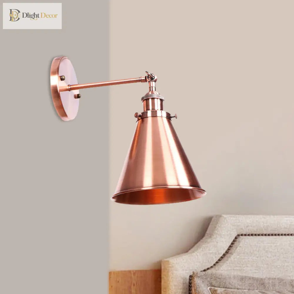 Captivate Your Living Room With Industrial Flair: The Conical Wall Mount Light Wall Light