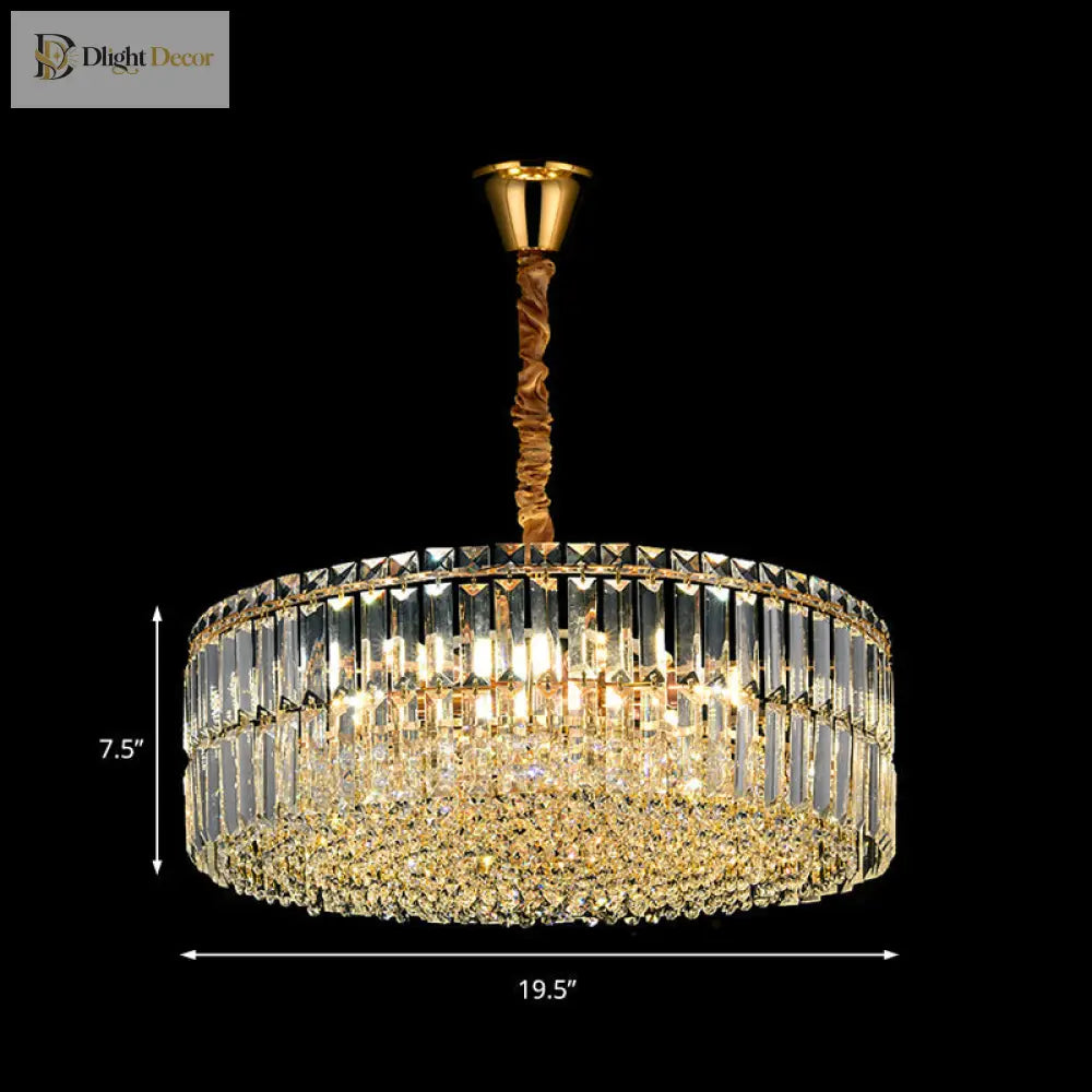 Captivate With Brilliance: Stella’s Modern Crystal Chandelier