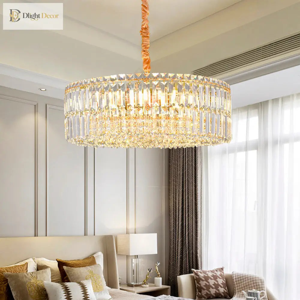 Captivate With Brilliance: Stella’s Modern Crystal Chandelier