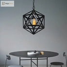 Captivating Geometry Meets Industrial Charm: The Geometric Hanging Lamp
