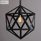 Captivating Geometry Meets Industrial Charm: The Geometric Hanging Lamp
