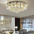 Cartoon Children’s Room Crystal Ceiling Light - Butterfly Chandelier And Balloon Led Bedroom For