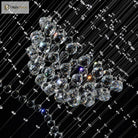 Cascading Brilliance: Modern Crystal Teardrop Flush Mount Ceiling Light