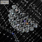 Cascading Brilliance: Modern Crystal Teardrop Flush Mount Ceiling Light