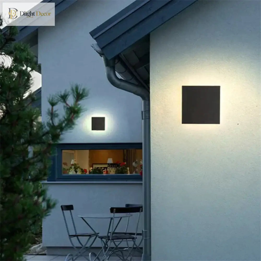 Cassandra’s Waterproof Square And Round Wall Lamps - Contemporary Outdoor Lighting