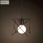Catherine - Adjustable Industrial Pendant Light With Metal Cage (Various Shapes)