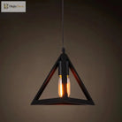 Catherine - Adjustable Industrial Pendant Light With Metal Cage (Various Shapes)