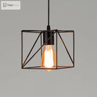 Catherine - Adjustable Industrial Pendant Light With Metal Cage (Various Shapes)