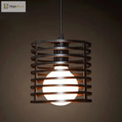 Catherine - Adjustable Industrial Pendant Light With Metal Cage (Various Shapes)