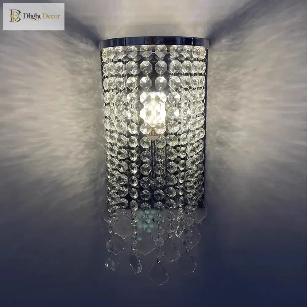 Cayson Modern Luxury Transparent Crystal Wall Lamp - Illuminate Your Space With Elegance Wall Lamp