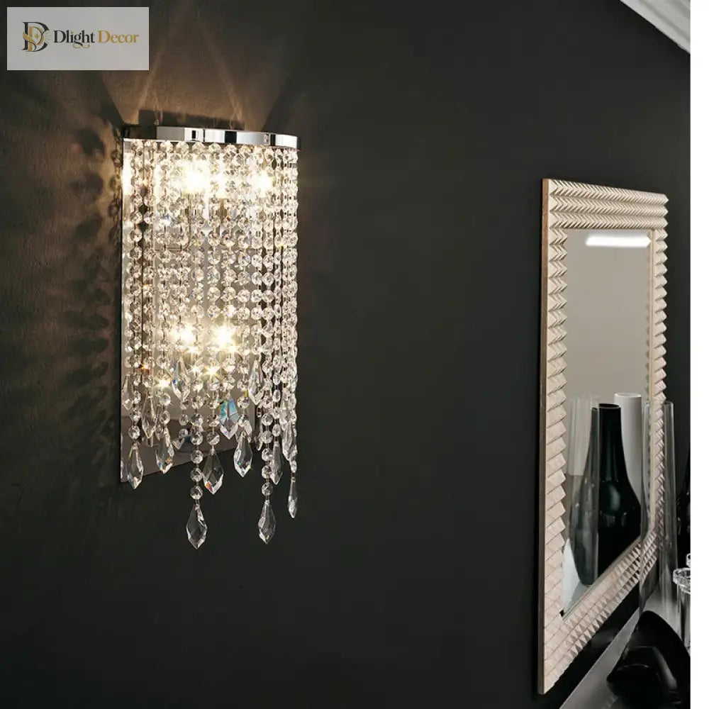Cayson Modern Luxury Transparent Crystal Wall Lamp - Illuminate Your Space With Elegance Wall Lamp