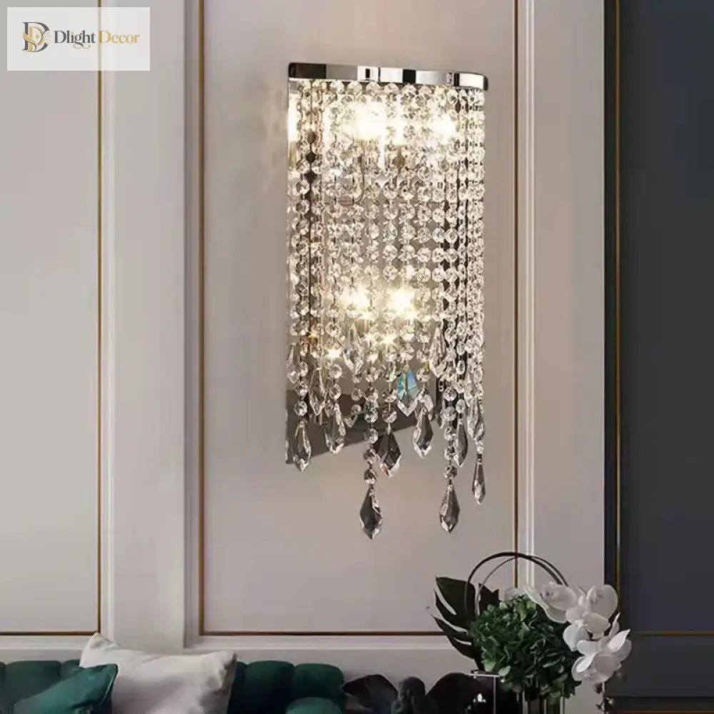 Cayson Modern Luxury Transparent Crystal Wall Lamp - Illuminate Your Space With Elegance Wall Lamp