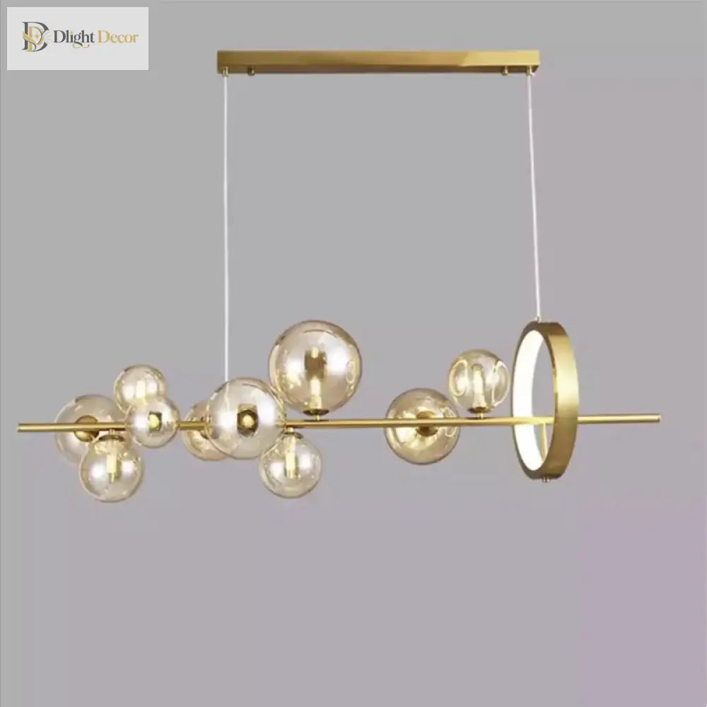 Contemporary Led Glass Ball Pendant Lamps - Elegant Lighting For Dining Kitchen And Home Decor