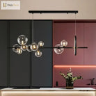 Contemporary Led Glass Ball Pendant Lamps - Elegant Lighting For Dining Kitchen And Home Decor