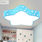 Celestial Cuddles: Sparkling Starry Night Led Ceiling Light For Kids