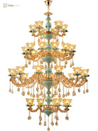 European - Style Duplex Building Chandelier - Elegance For Living Rooms Hotels And Ceramic