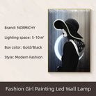 Dlight Decor Ceramic Art Wall Lamp for Interiors C / 140X40CM / Dimmable warm light|Black Border Wall Art