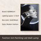 Dlight Decor Ceramic Art Wall Lamp for Interiors D / 120X30CM / Dimmable warm light|Black Border Wall Art