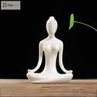 Ceramic Yoga Pose Figurine – Abstract Lady Sculpture in 12 Styles for Home & Studio Decor Homedecor