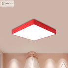 Cheerful Square Light For Kids’ Rooms: Led Flush Mount Fixture