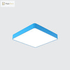 Cheerful Square Light For Kids’ Rooms: Led Flush Mount Fixture
