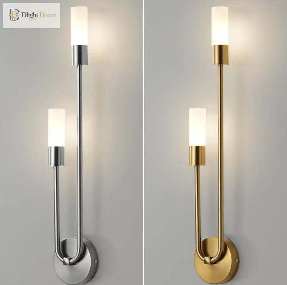 Chic Modern Led Wall Light - Gold Indoor Decor Ideal For Vanity Living Room Kitchen Bedroom And