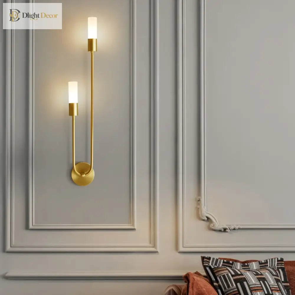 Chic Modern Led Wall Light - Gold Indoor Decor Ideal For Vanity Living Room Kitchen Bedroom And
