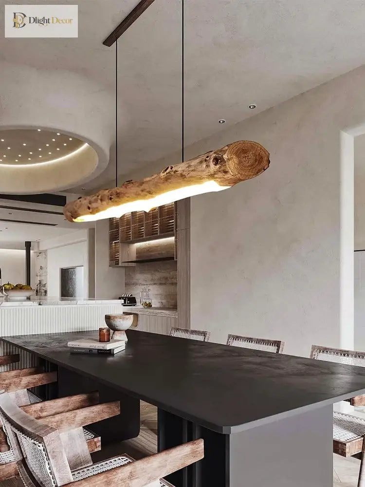 Chic Black Walnut Pendant Lights - Minimalist Wood Lighting For Dining Tables Kitchens And Home