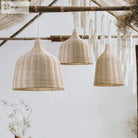 Chinese Creative Hand - Woven Rattan Art Led Pendant Lamp - Retro Decorative Lighting For