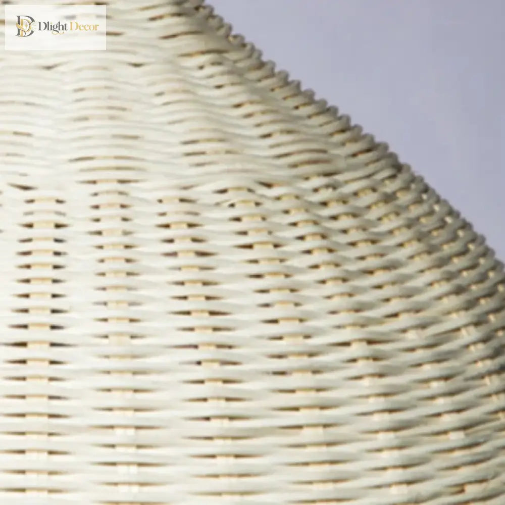Chinese Creative Hand - Woven Rattan Art Led Pendant Lamp - Retro Decorative Lighting For