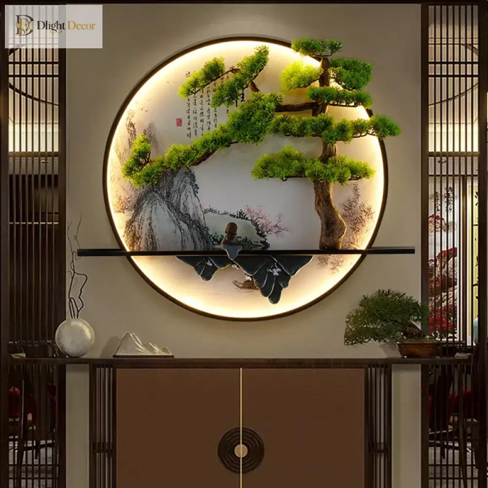 Dlight Decor Chinese Landscape LED Wall Glow Wall Art