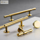Chrome and Polished Gold Brass Furniture Handles – Modern Cabinet Drawer and Wardrobe Knobs Handles