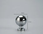 Chrome and Polished Gold Brass Furniture Handles – Modern Cabinet Drawer and Wardrobe Knobs BC 24mm Handles