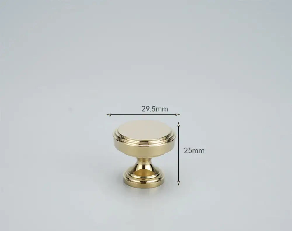 Chrome and Polished Gold Brass Furniture Handles – Modern Cabinet Drawer and Wardrobe Knobs PG 29mm Handles