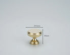 Chrome and Polished Gold Brass Furniture Handles – Modern Cabinet Drawer and Wardrobe Knobs PG 29mm Handles