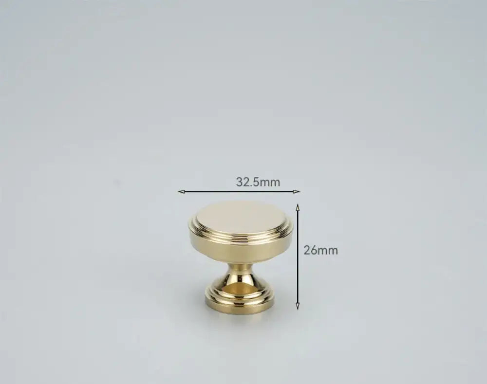 Chrome and Polished Gold Brass Furniture Handles – Modern Cabinet Drawer and Wardrobe Knobs PG 32mm Handles