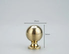 Chrome and Polished Gold Brass Furniture Handles – Modern Cabinet Drawer and Wardrobe Knobs PGK 25mm Handles