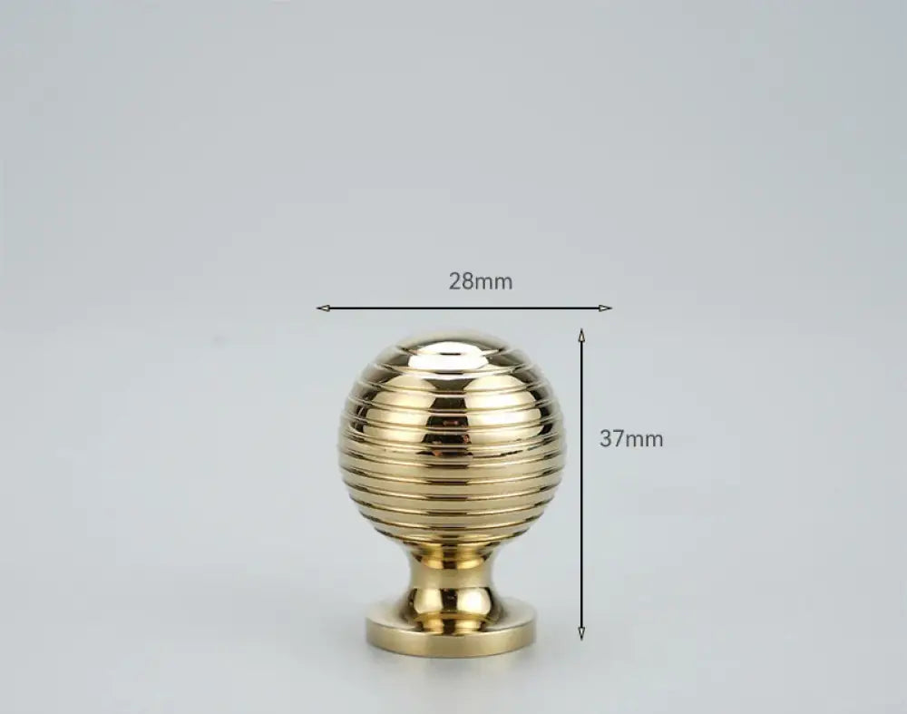 Chrome and Polished Gold Brass Furniture Handles – Modern Cabinet Drawer and Wardrobe Knobs PGK 28mm Handles