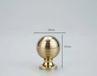 Chrome and Polished Gold Brass Furniture Handles – Modern Cabinet Drawer and Wardrobe Knobs PGK 28mm Handles