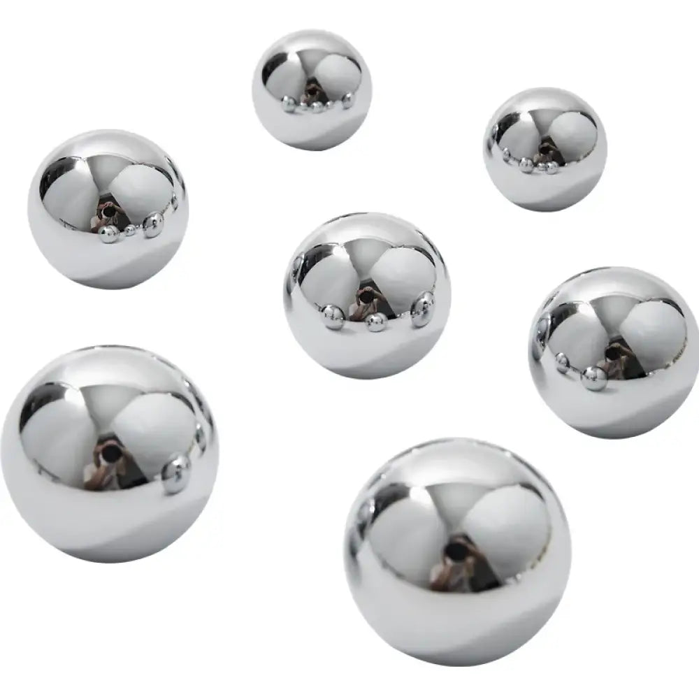 Chrome Brass Ball Knobs – Modern Silver Cabinet Pulls for Drawers and Furniture (20/25/30mm) knob