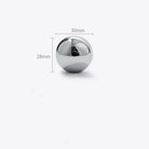 Chrome Brass Ball Knobs – Modern Silver Cabinet Pulls for Drawers and Furniture (20/25/30mm) TSS-1001-30 knob