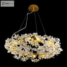 Circle Branch Crystal Chandelier - Luxury Led Lighting For Living Rooms Restaurants And Hotel