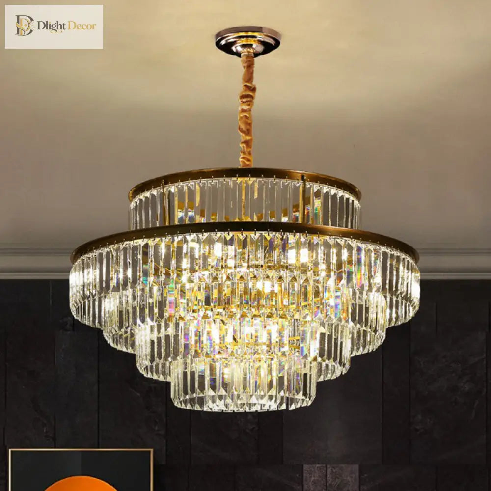 Claire’s Illuminating Crystal Pendant: Modern Elegance For Your Living Room