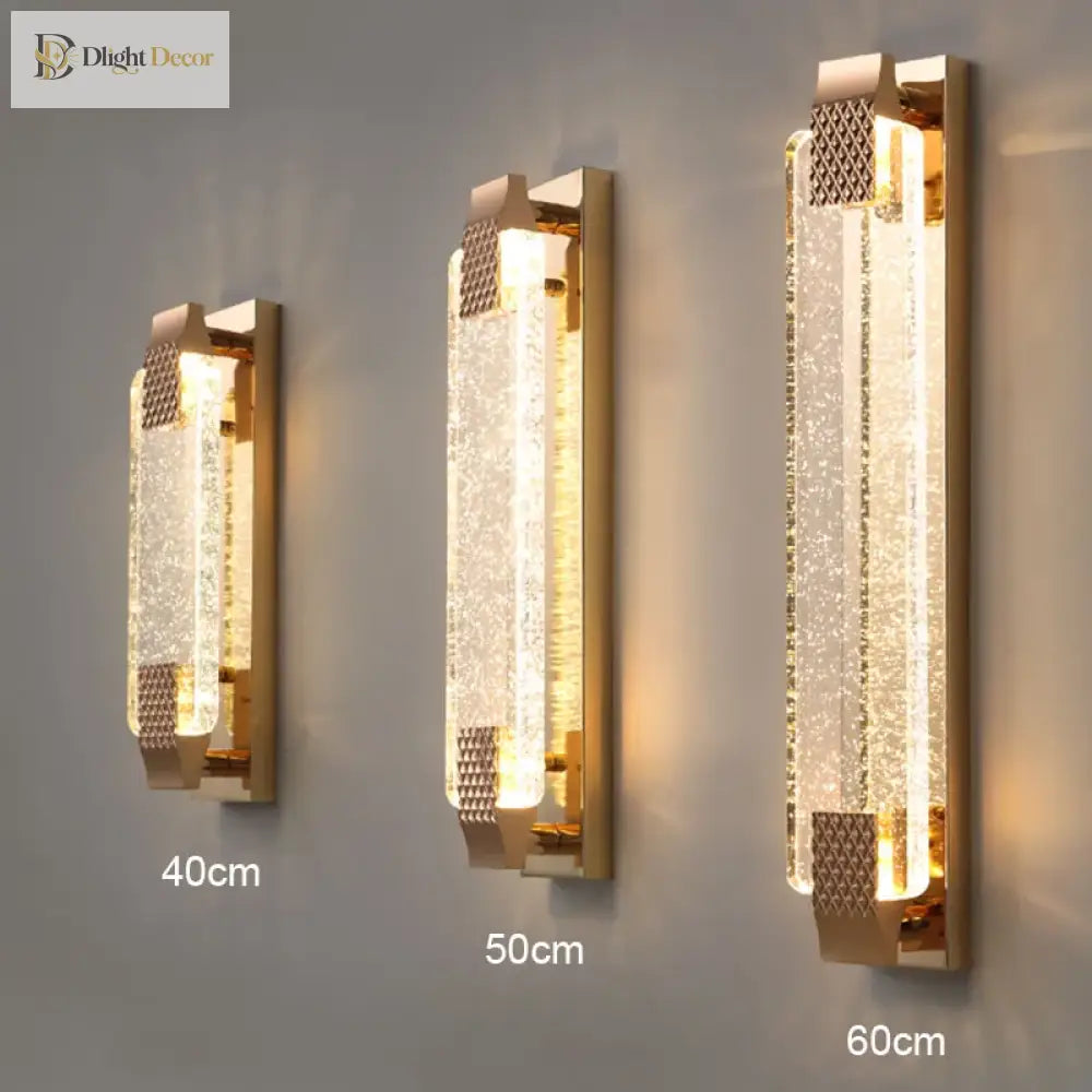 Claire - Modern Luxury Rectangular Bubble Wall Lamp Elevate Your Living Spaces With Contemporary