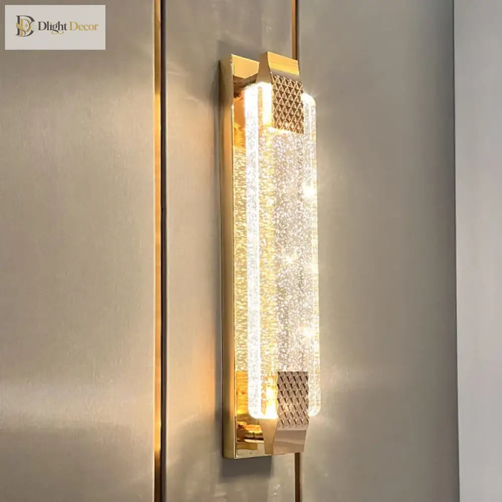 Claire - Modern Luxury Rectangular Bubble Wall Lamp Elevate Your Living Spaces With Contemporary