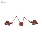 Piper - Adjustable Industrial Sconce With Metal Cone Shade (2 Or 3 Bulbs)